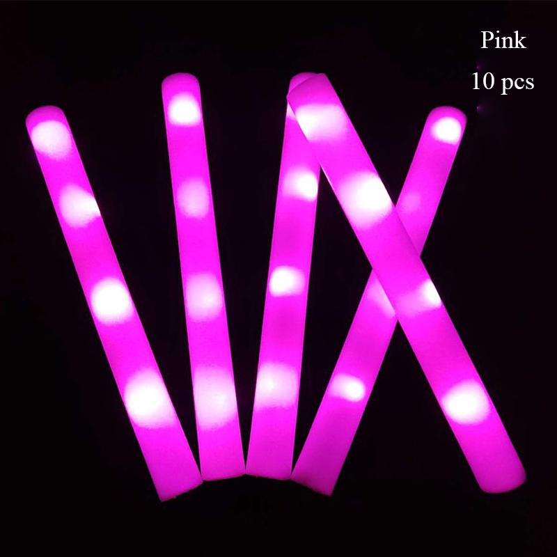 Product Introduction of 10/20 PCS LED Glow Stick Flashing Glow Batons Cheer Tube Wedding Party Concert Supplies Light Stick Bars Christmas Led 13