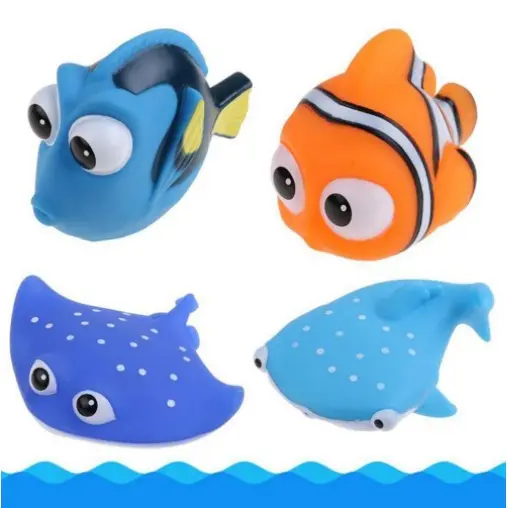 Đồ Chơi Hình Nemo Con Vật Thả Bồn Tắm Cho Bé Cá Hề Bạch Tuộc Rùa Cá Mập Xanh Xám Cá Đuối - Hàng có sẵn - Chọn mẫu 001601 2
