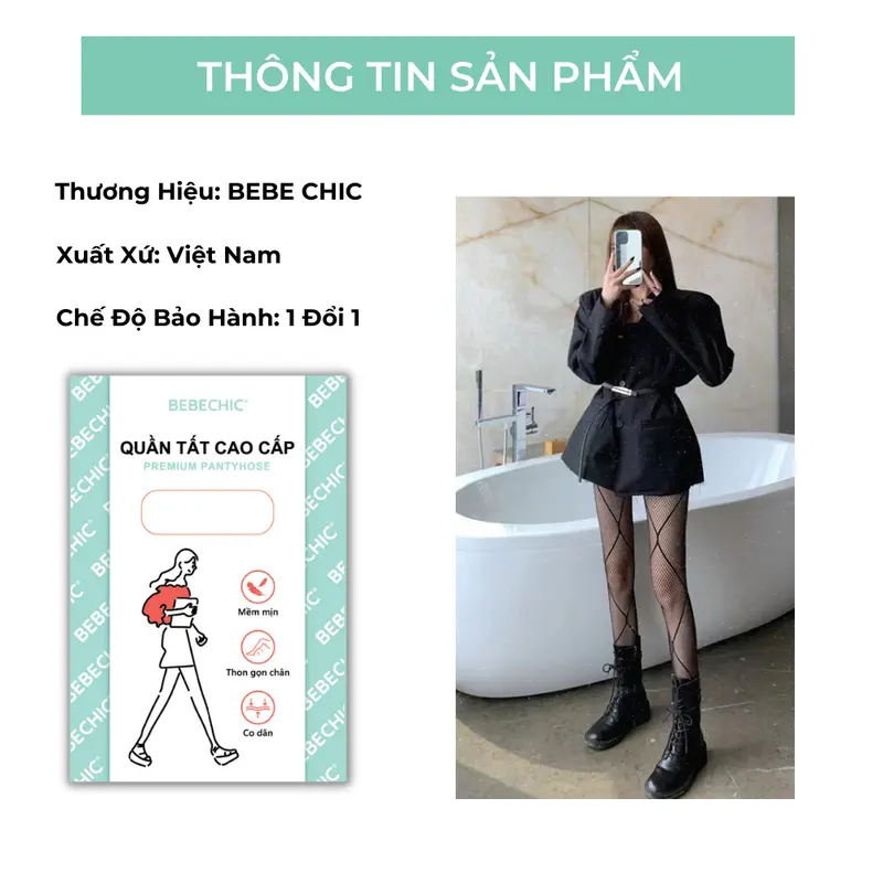 Quần Tất Lưới Cao Cấp Kẻ Ô Co Giãn Tốt QT05 1