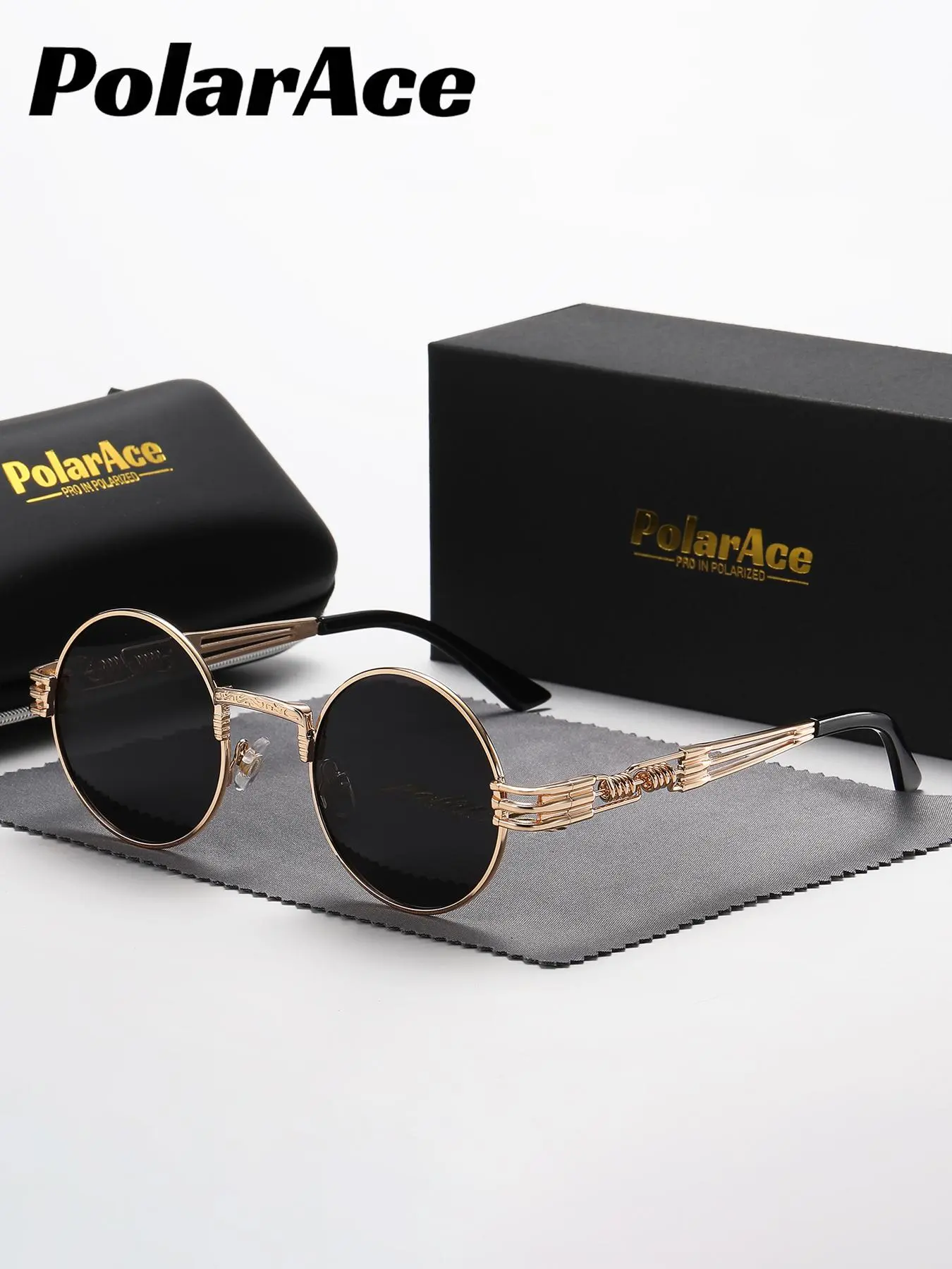 Unisex Vintage Round Frame Sunglasses, Trendy Casual Sunglasses for Everyday Use, Fashion Accessories for Outdoor Activities