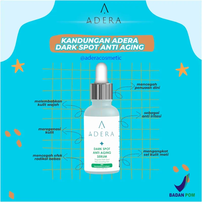 [ BISA COD ] SERUM PENGHILANG FLEK/SERUM WAJAH PENGHILANG JERAWAT/Serum Adera wajah glowing flek hitam/ SERUM WAHITENIG TERBAIK DALAM 3 HARI/SERUM PENGHILANG FLEK/SERUM WAJAH GLOWING BPOM ORIGINAL Adera Anti Acne Serum Original BPOM  Lapak_Cantik87 3