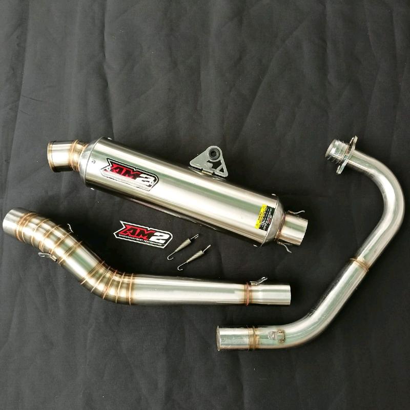 Knalpot Racing Original AM2 BEST PERFORMANCE Cb Gl MP Tiger inlet 50 bulat kenong bass ulem Foto Karet 2