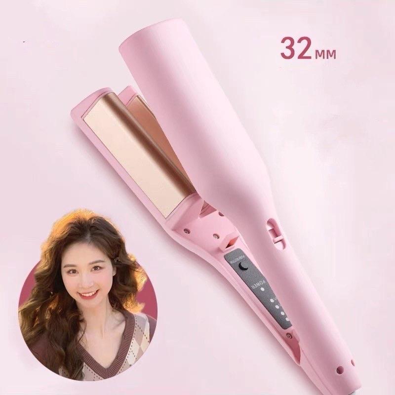 ( Đa Kho )Máy Uốn Tóc Xoăn Sóng Nước Hippie 32mm Chất Liệu Gốm Sứ Ceramic , Máy Làm Xoăn Sóng Nước Chỉnh Nhiệt tiện ích lượcđiện seemee mayu ontocxoansongnuochippie may dap