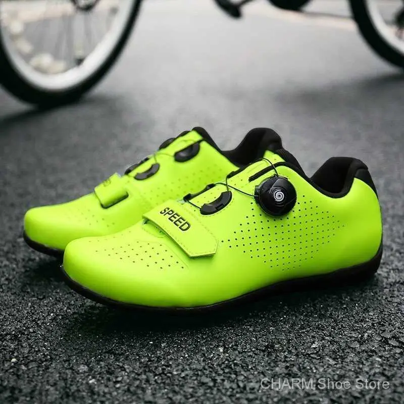 Original shimano men women size 36 47 cycg sneakers road rubber sole bike bicycle Shiny leather no lock biking shoes GZ1C