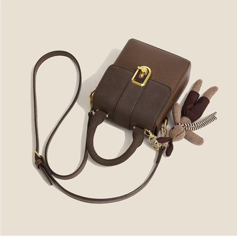 Product Introduction of Da Vintage điện thoại di động túi Hàn Quốc phong cách thiết kế thời trang nghiêng túi xách vai đơn túi xách túi vuông nhỏ ngoài trời Vận chuyển trong vòng  24 giờ 9