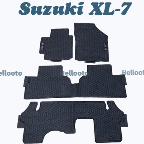 Thảm lót sàn cao su Suzuki XL7 2021 2022 2023 ko mùi, dễ vệ sinh lau rửa - 3 hàng ghế