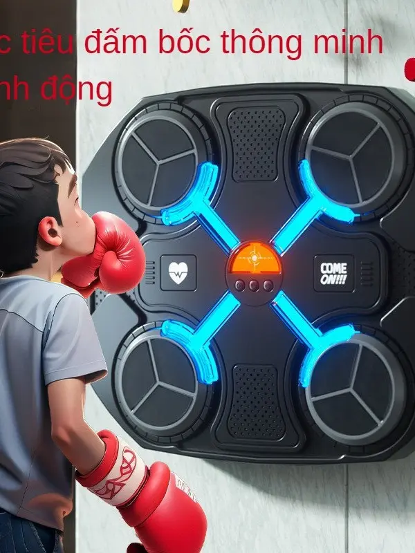 Máy boxing theo nhạc gắn tường tiện dụng thế hệ mới có bluetooth cảm ứng thông minh theo nhịp đệu tập thể dục tại nhà 2