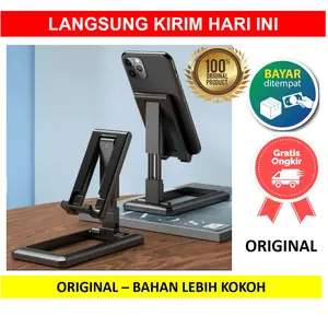 Promo HOLDER HP HANDPHONE TAB STAND HD28 HD 28 HD-28 FOLDING DEKSTOP PHONE MEJA DUDUKAN LIPAT SANDARA Cod
