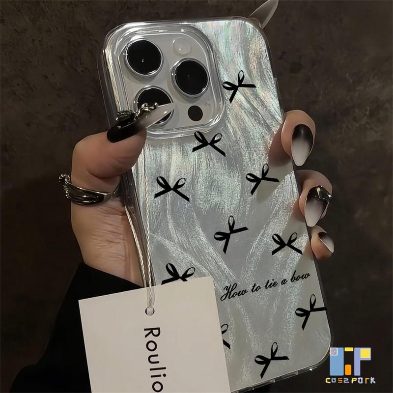 Ốp Điện Thoại Di Động, Dành Cho OPPO A16, A15, A17, A18, A57, A58, A38, A77s, A5s, A12, A79, A78, A95, A74, A96, A94, A93, A92, A52, Reno 5, 11F, 8T, Họa Tiết Lông Vũ Nơ, Màu Gradient Bảo Vệ, Phụ Kiện Chống Sốc