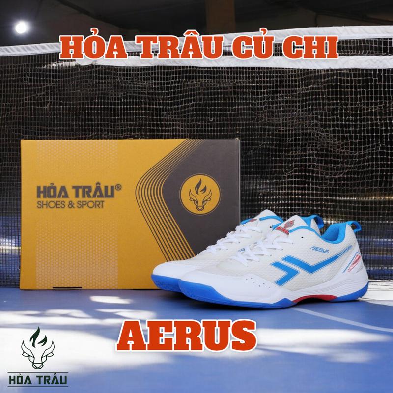 [Tặng kèm vớ, túi đựng giày, lót giày] Giày Sneaker Sport Cầu Lông - Pickleball Chuyên Dụng Hỏa Trâu Aerus Hàng Việt Nam Chất Lượng Cao