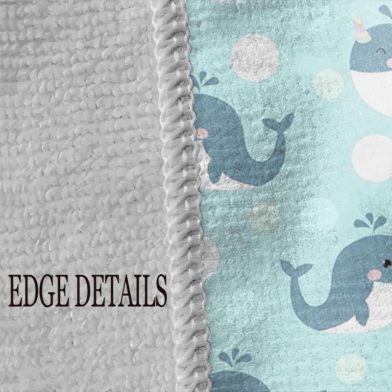 Whale Pattern Beach Towel, 1 Count Soft Absorbent Towel, Large Size Towel for Beach, Travel, Camping, Hiking, Swimming, Beach Towel for Women & Men 2