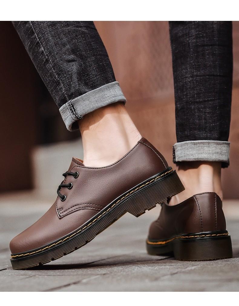Product Introduction of Couple Oxford Boots Men & Women Size 36-46 Casual Genuine Leather Shoes Fashion Formal Black Martin Shoes 1461 New style men's leather shoes 9