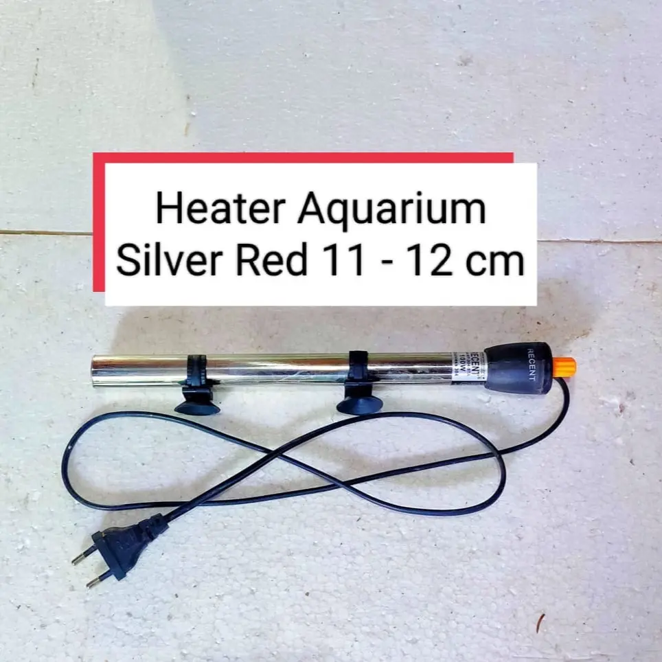 heater aquarium silver red 11-12cm