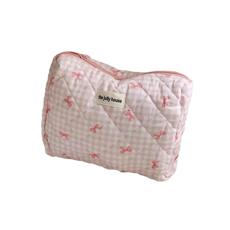 Product Introduction of Bowknot Cosmetic Bag Portable Soft Handbag Toiletries Capacity Bag Student Large Storage Bag 23
