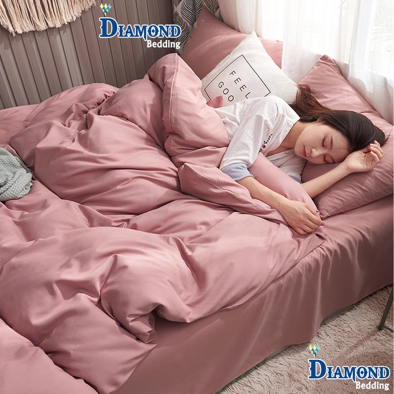 Bộ vỏ chăn ga gối cotton TICI, ga giường 4 Món M2, M4, M6, M8 Hàn Quốc Set bo chun nệm 9cm trở xuống - Diamond bedding