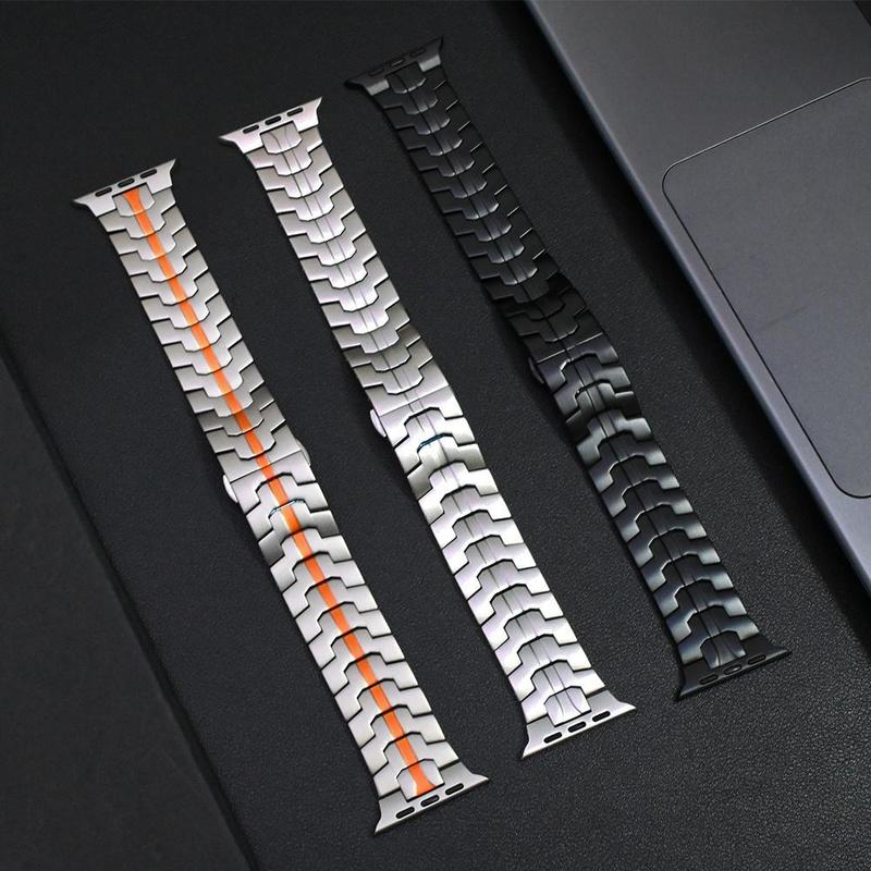 Product Introduction of Stainless Steel Watch Band (Band Only), Smart Watch Replacement Band, Wearable Accessories Compatible with Apple Watch Series 5