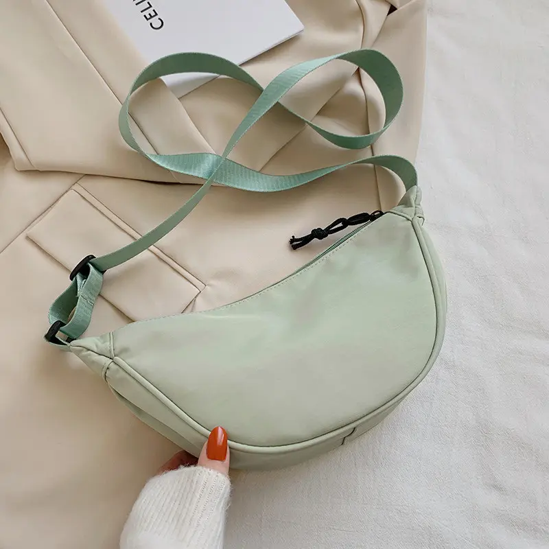 Nylon Dumplings Bag for Women New Trendy Korean Style Fashionable Simple Shoulder Bag ILarge Capacity Crossbody Waist Bag