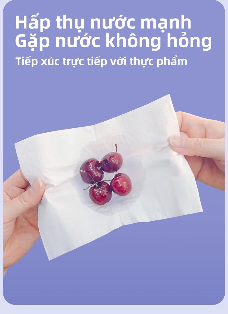 Product Introduction of (Mua 6 gói và nhận 3 móc miễn phí)Khăn giấy treo tường: được làm bằng chất liệu cao cấp, không sinh ra bụi giấy, bền khi tiếp xúc với nước, mang lại sự tiện lợi và an toàn hàng đầu. 6