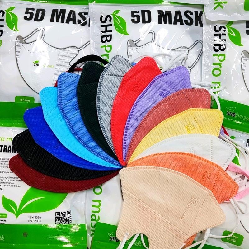 520 CHIẾC 5D (500c tặng 20 chiếc cho bé trai và gái) KHẨU TRANG SHB Pro mask
