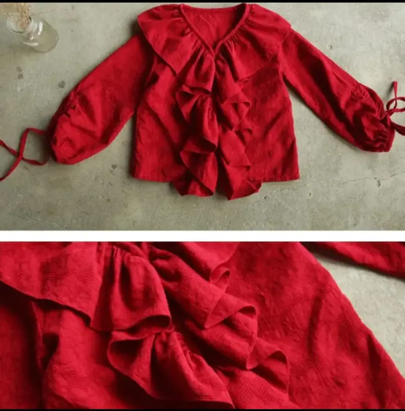 atasan blouse anak korea zerline/terbaru/korea/umur 7-12 th 3