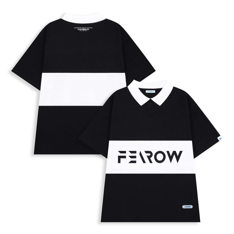 Áo Polo Fearow Cross / Đen & Trắng - FW706