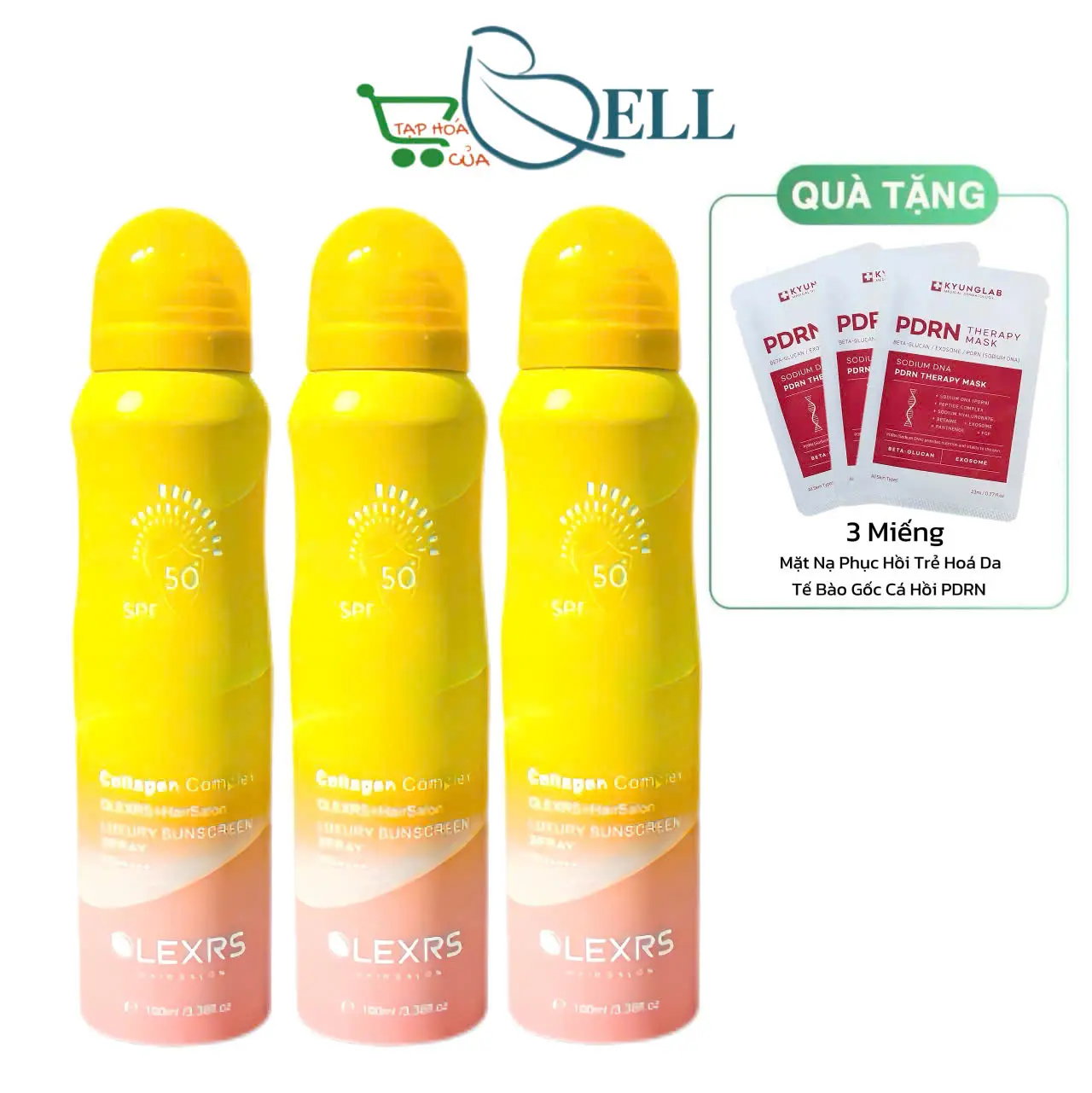 COMBO 3 Chai Xịt Chống Nắng Bảo Vệ Và Nâng Tone Olexrs Sunscreen Spray SPF50+ PA+++++ 100ml, Ngăn ngừa sắc tố đen, chống lão hóa, bảo vệ da dưới ánh nắng, Dưỡng da