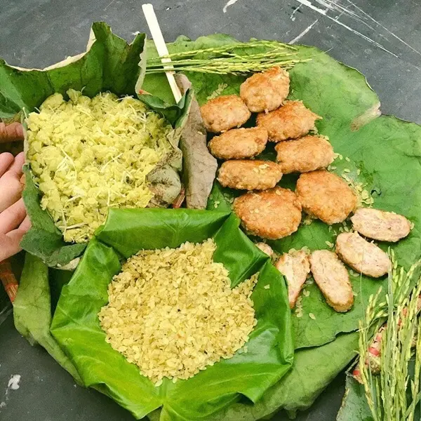 Cốm xanh Tây Bắc được làm thủ công 2