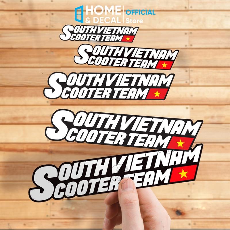 Tem Southvietnam, Decal Dán Xe Máy Tem Southvietnam Sticker Hội Nhóm Xe Tay Gas Tem Dán Trang Trí Xe Máy Việt Nam Scooter Team 3