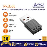 Gambar MCDODO Converter Charger OTG Type C To USB A 2.0 Black ( OT-6970 ) dari Sentra Digital Kota Surabaya 1 Tokopedia