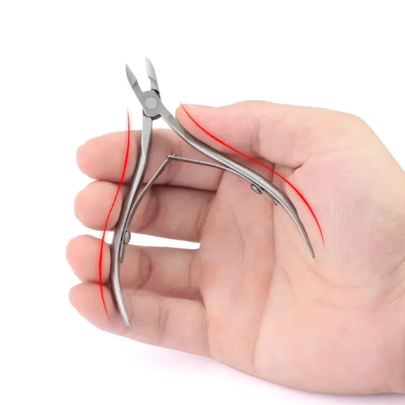 Kéo Cắt Da Chết Móng Tay, Kìm Thép Không Gỉ, Dụng Cụ Cắt Lớp Biểu Bì, Dụng Cụ Ngón Chân Làm Móng Tay Móng Chân, Dụng Cụ Ngón Chân Nghệ Thuật, Có 2 Màu 4