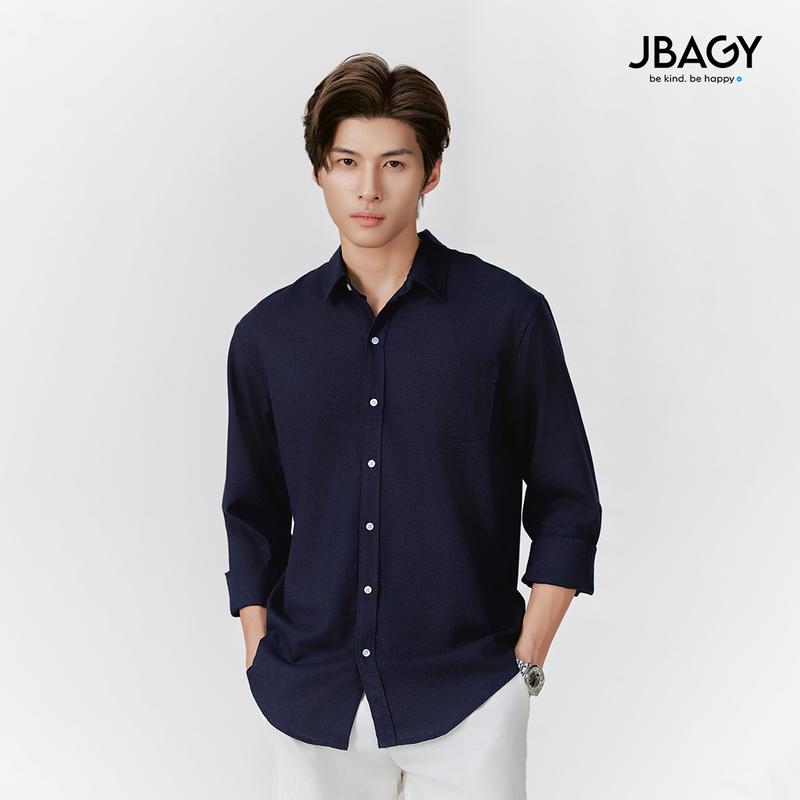 Áo sơ mi nam Linen cao cấp dài tay form rộng JBAGY form Regular - JS2401 Menswear