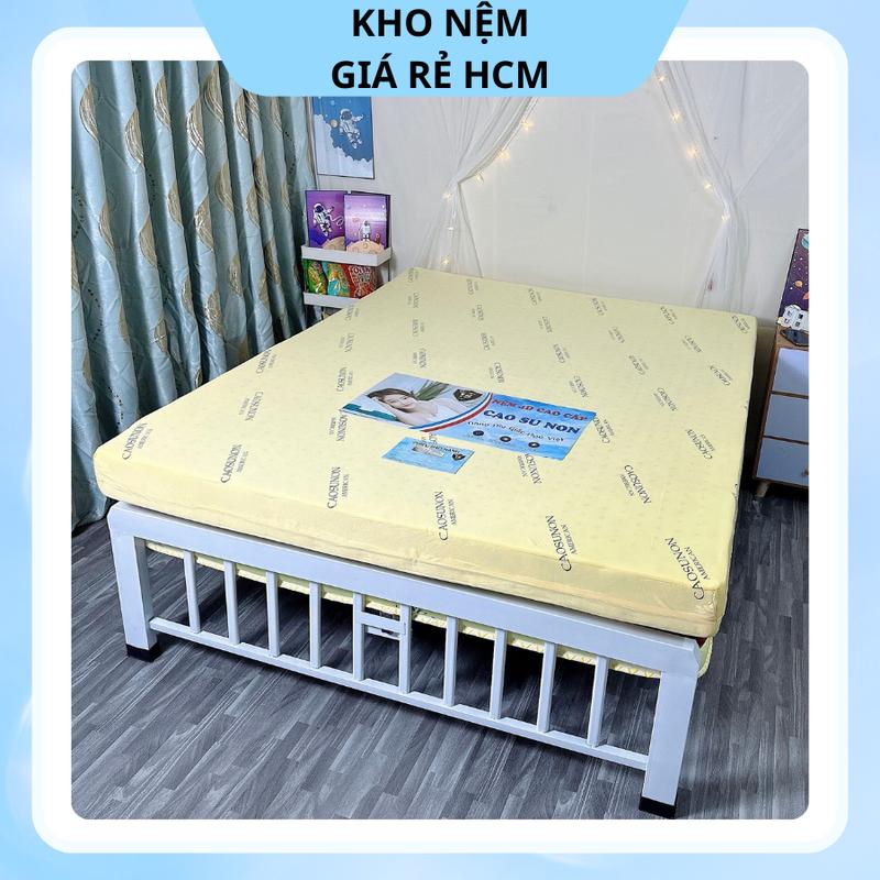Nệm 1M4 X 2M X 10CM Tặng Kèm 2 Gối Nằm Gòn Hơi  Cao Su Non Phẳng  American 2