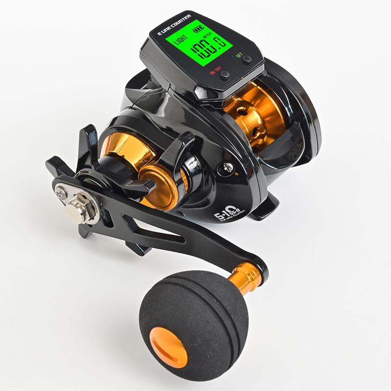 Large Screen Digital Display Baitcasting Fishing Reel, 7.2 High Speed ...