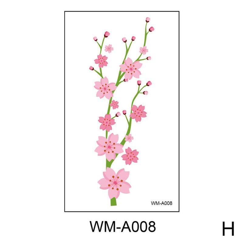 Product Introduction of Waterproof Temporary Tattoo Sticker Sexy Beautiful Sakura Flower Collarbone Arm Hand Body Art Flash Tattoo For Girls Women 29