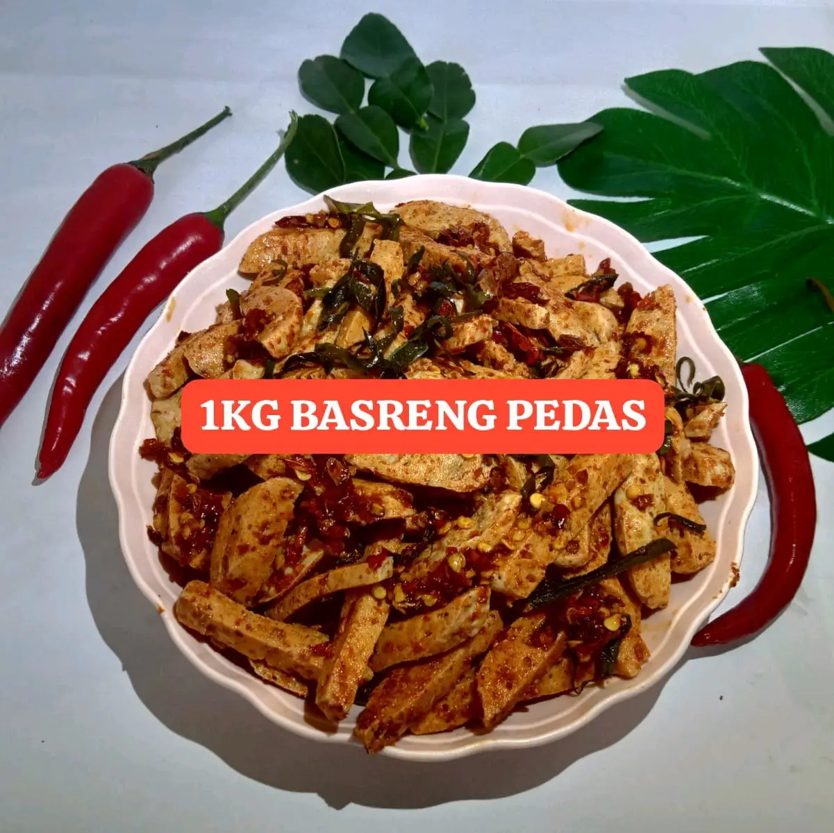 Basreng 1kg pedas/original daun jeruk Alami