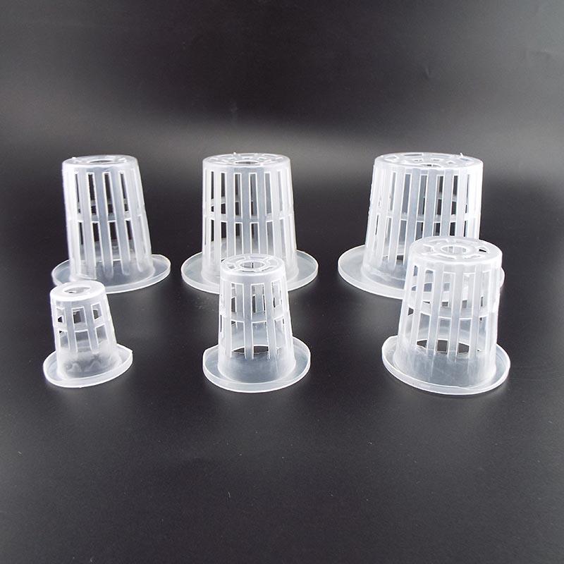 Product Introduction of 50pcs Plastic Basket Holder Plant Grow Net Nursery Pots Hydroponic Mesh Cup Plant Soilless 44