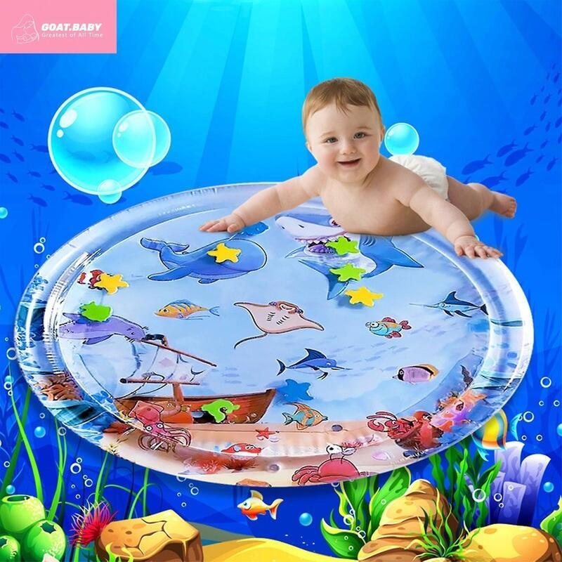 Kids Water Play Mat Toys 0 12 Months Infant Toddler Cartoon Shark ...