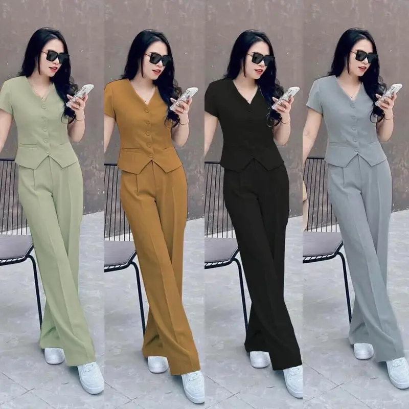 ￼Set bộ nữ đi chơi sang chảnh - Set bộ -Bộ đồ thời thượng sành điệu 0