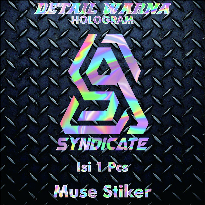 Stiker Logo Black Aerox Syndicate Aksesoris Motor Keren Sticker Cutting Bahan Anti Air Viral 6