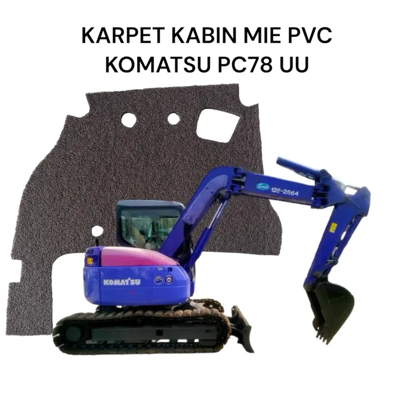 karpet Lantai Kabin Mini excavator Komatsu PC78 KOMATSU PC50 2