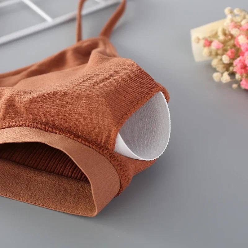 Product Introduction of 1 pcs New Women Cotton Sports Bra Tube Top Crop Female Seamless Underwear Tube Bra Wireless Bralette Lingerie Cropped Bandeau 12