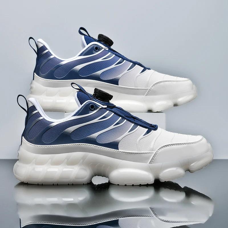Custom Men Fashion Casual Sports Sneakers Rotary Knob Easy Wearing Lightweight Blank Running Walking Shoes for Women Trainers Training_voghion.com