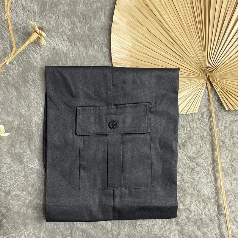 AESTORE - Zena Celana Kulot Cargo Panjang Wanita Highwaist Premium Berkancing Rasleting Bahan Twill Combad Premium Kekinian Korean Style Kantong kanan kiri pinggang belakang Karet  celana panjang Kerja Bawahan Basic Formal Samping Kantor Nyaman outfit 7