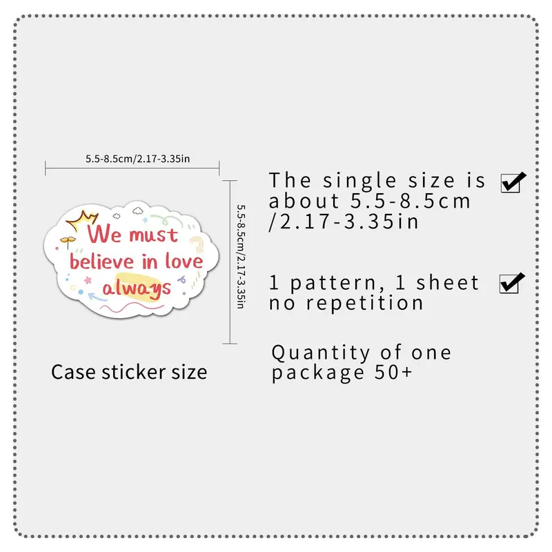 100pcs Motivational English Graffiti Pattern Sticker, Creative Graffiti Decorative Sticker For Computer, Notebook, Luggage, Refrigerator 1