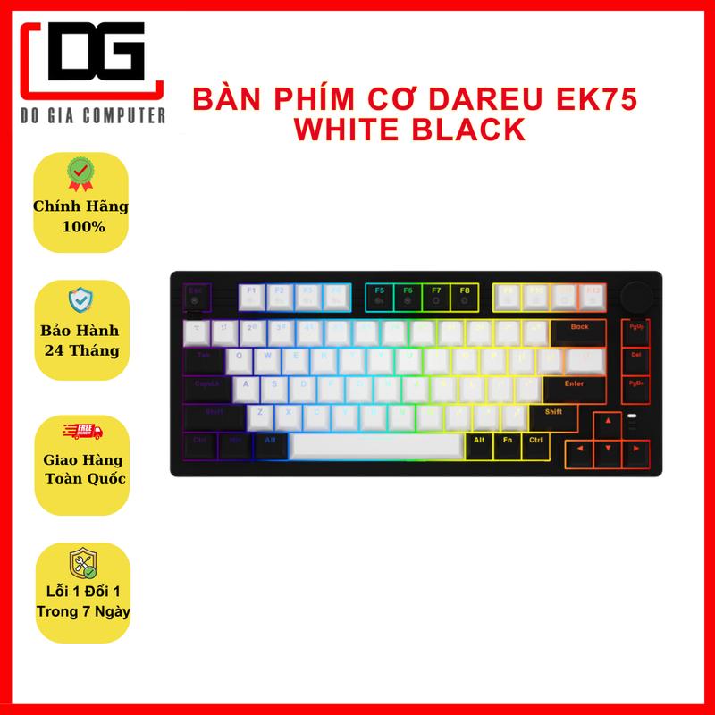Bàn phím cơ Gaming DAREU EK75 (2 sides RGB strip, DareU DREAM sw, Type-C)