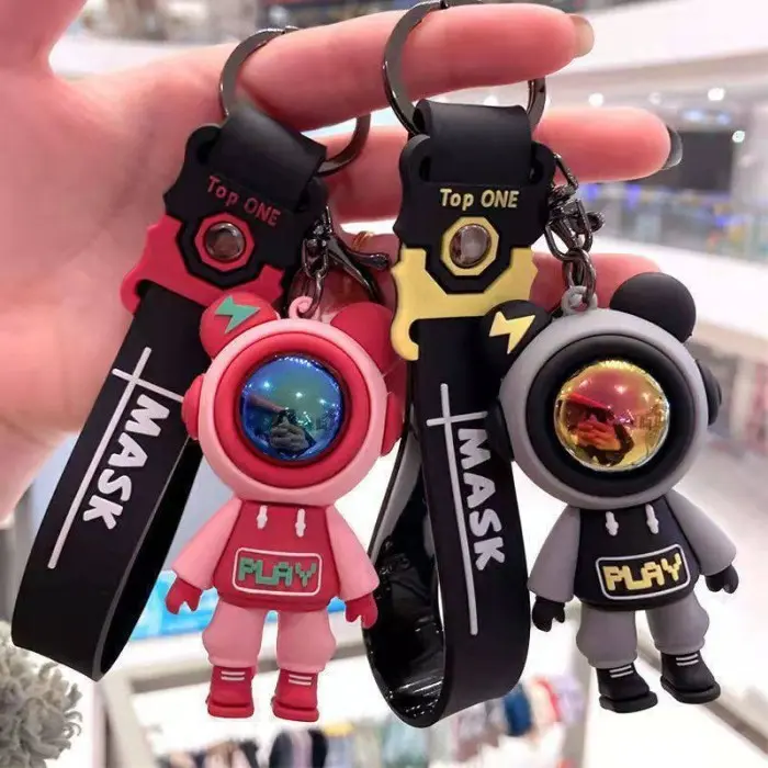 Keychain Gantungan Kunci Astronot Aesthetic Premium Gantungan Motor Mobil - Keychain Gantungan Kunci Astronot 3