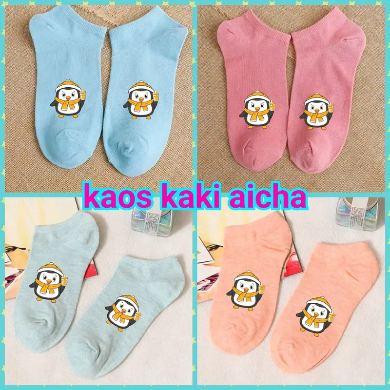 Kaos kaki labubu kuromi mixue snow king anak paket 3pasang 4