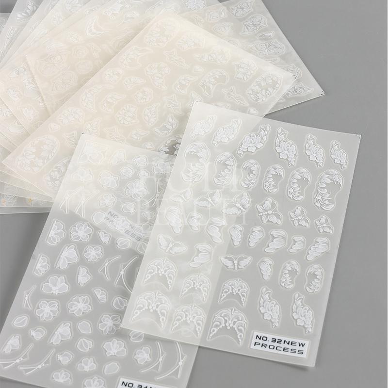 Product Introduction of Miếng Dán Móng Tay, Hoa Oải Hương Và Hoa Màu Tím, Thanh Trượt Bướm, Thiết Kế Hoa Cúc, Hình Học Và Hoa Tulip, Decal Can Chữ Cái, Để Đồ Trang Trí Móng Tay, GLNO 15