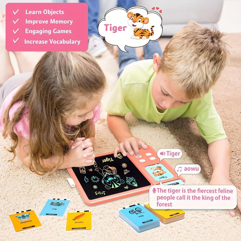 Product Introduction of 222 Sight Words Talking Flash Cards Learning Tablet - Educational LCD Drawing Doodle Board for Speech Therapy, Autism, and Sensory Development 3