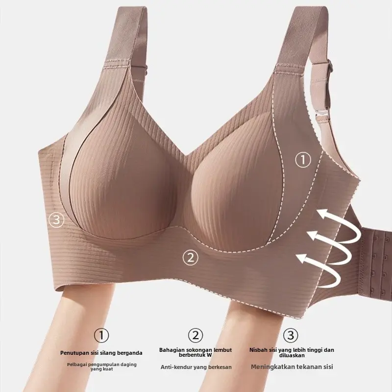 Seluar Dalam Boleh Laras,Body underwear,Yoga vest,Cool thin,Girls' money,Anti-wardrobe malfunction,Unrestrained underwear,Untuk Wanita dengan Payudara Besar Menunjukkan Bra Kecil, Saiz Besar, Anti-Kendur, Tiada Tanda, Payudara Kedua, Bra Wanita Berkumpul